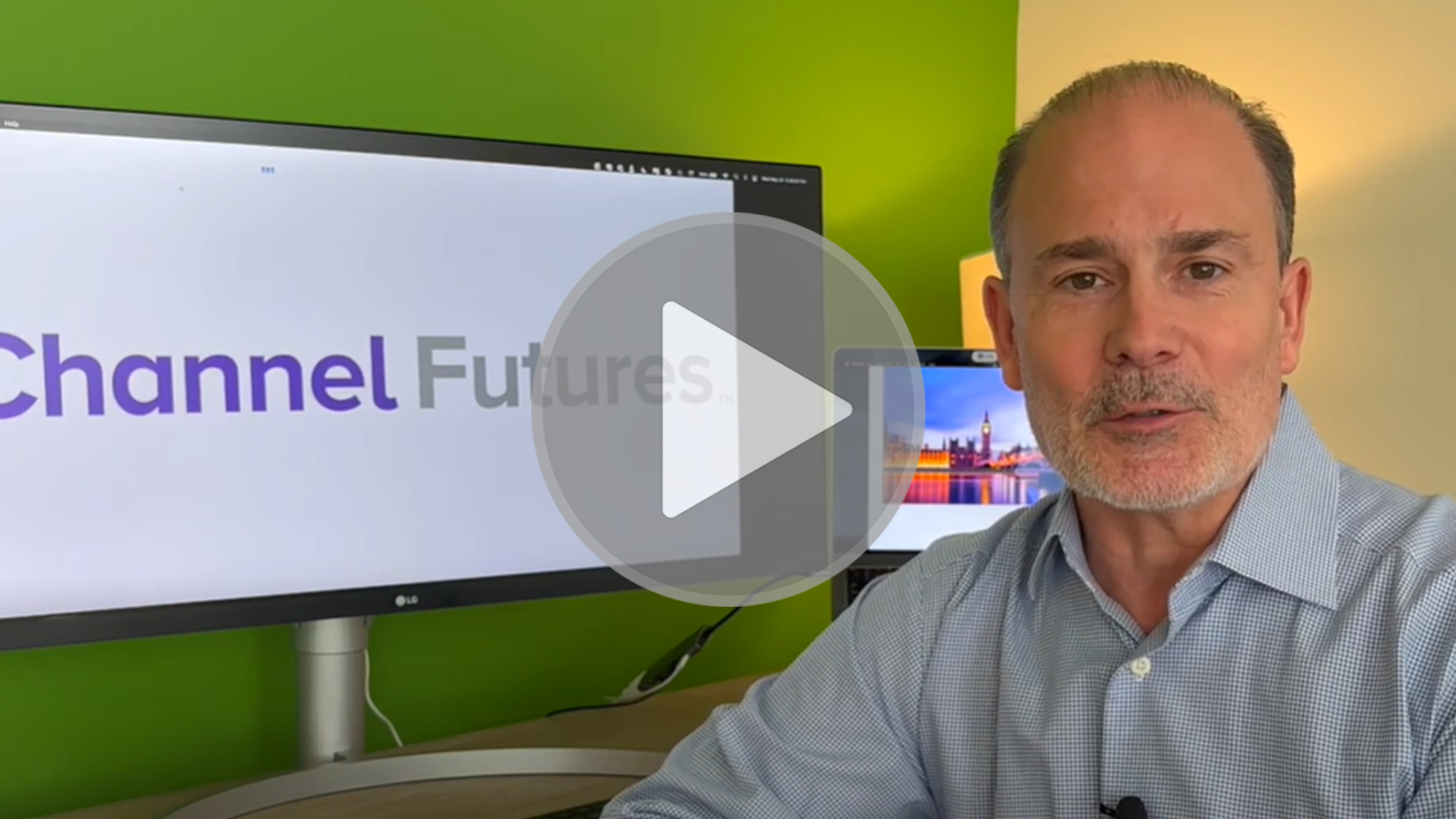 A YouTube thumbnail for Tim Mueller's video about Channel Partners Europe