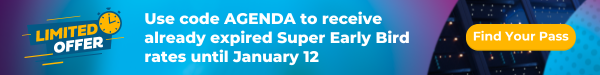 Use code AGENDA to receive already expired Super Early Bird rates until January 12. Find your pass. 