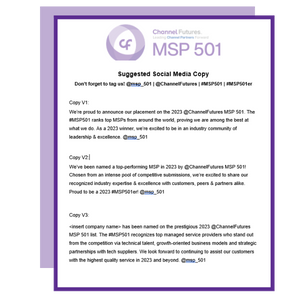 Suggested Social Media Copy