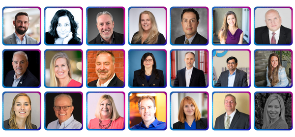 Speaker headshot collage