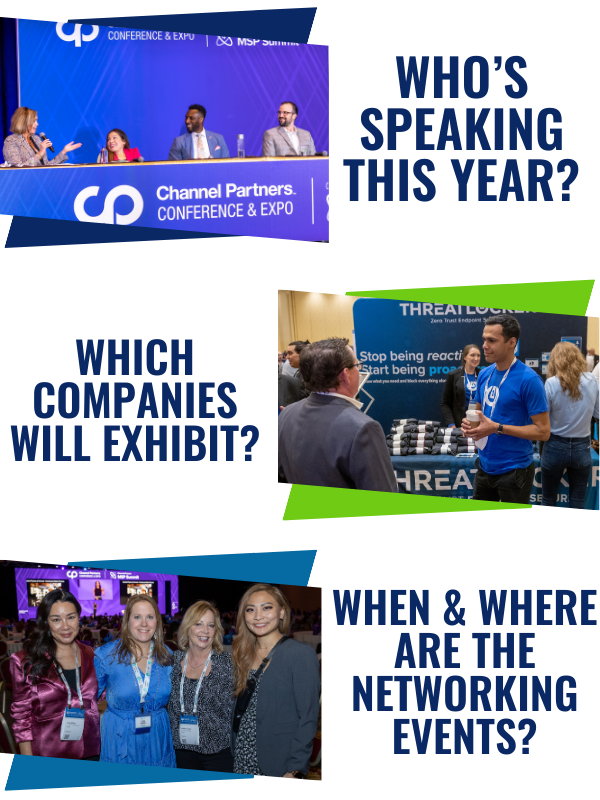 Who's speaking this year? Which companies will exhibit? When and where are the networking events? 